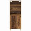 vidaXL Haut Armoire Bois Ancien 69,5 x 32,5 x 180 cm Bois d'ing&eacute;nierie