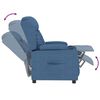vidaXL Fauteuil inclinable Bleu Tissu