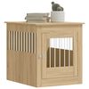 vidaXL Meuble de cage pour chiens ch&ecirc;ne sonoma 64,5x80x71 cm
