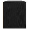vidaXL Meuble TV Ch&ecirc;ne noir 100 x 35 x 40 cm Bois d'ing&eacute;nierie