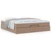 VidaXL Cadre de lit ottoman et matelas cappuccino 160x200cm similicuir