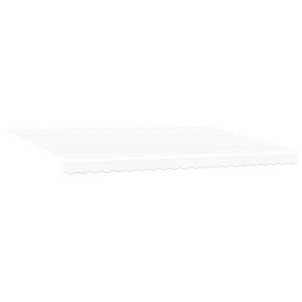vidaXL Auvent R&eacute;tractable Blanc 500 &times; 350 cm Tissu et Aluminium