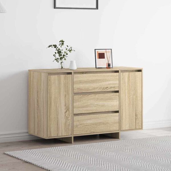 vidaXL Buffet Ch&ecirc;ne Sonoma 120 x 41 x 75 cm Bois d'ing&eacute;nierie