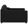 vidaXL Lit de repos sans matelas noir 100x200 cm tissu
