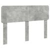 vidaXL T&ecirc;te de lit Gris b&eacute;ton Bois d'ing&eacute;nierie