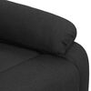 vidaXL Fauteuil Noir Tissu