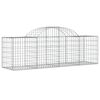 vidaXL Paniers &agrave; gabions arqu&eacute;s 50 pcs 200x50x60/80 cm fer galvanis&eacute;