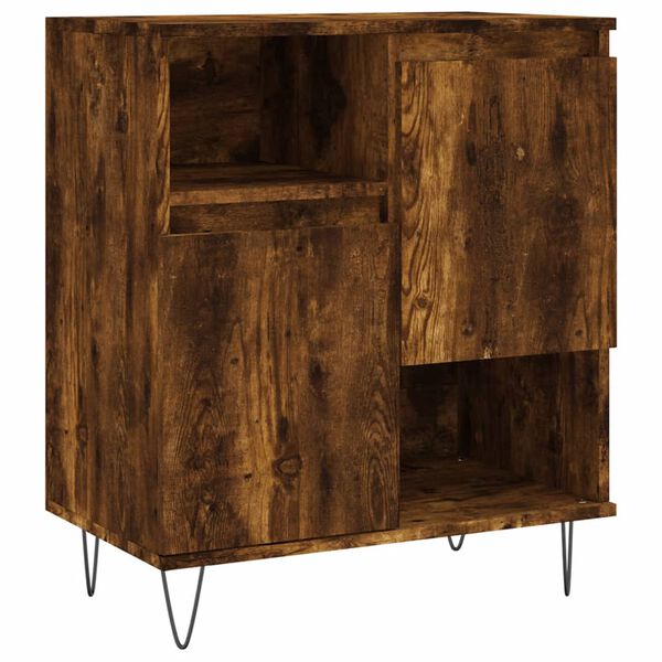 vidaXL Buffet Ch&ecirc;ne fum&eacute; 60x35x70 cm Bois d'ing&eacute;nierie
