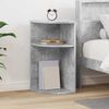 vidaXL Table d'appoint Gris b&eacute;ton 29,6 x 29,6 x 60 cm