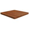 vidaXL Dessus de table carr&eacute; Marron fonc&eacute; 60x60x4cm Bois ch&ecirc;ne trait&eacute;