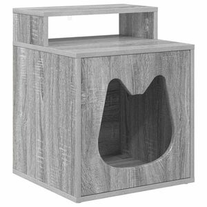 vidaXL Maison pour chat Gris Sonoma 42,5 x 40 x 53,5 cm