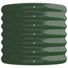 vidaXL Lit surélevé de jardin Acier galvanisé 114x40x36 cm Vert