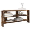 vidaXL MeubleTVd'Angle Ch&ecirc;ne fum&eacute; 102x40,5x45cm Bois d'ing&eacute;nierie