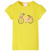 T-shirt pour enfants jaune 128