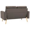 vidaXL Ensemble de canap&eacute;s 2 pcs Tissu Taupe