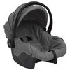 vidaXL Poussette pour b&eacute;b&eacute; 3-en-1 Gris clair et noir Acier