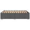 vidaXL Cadre de lit sans matelas gris fonc&eacute; 140x200 cm tissu