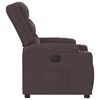 vidaXL Fauteuil inclinable &eacute;lectrique Marron fonc&eacute; Tissu