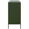 vidaXL Buffet vert olive 100,5x39x79 cm acier