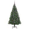 vidaXL Sapin de No&euml;l artificiel Vert 180 cm PVC, Acier et Plastique