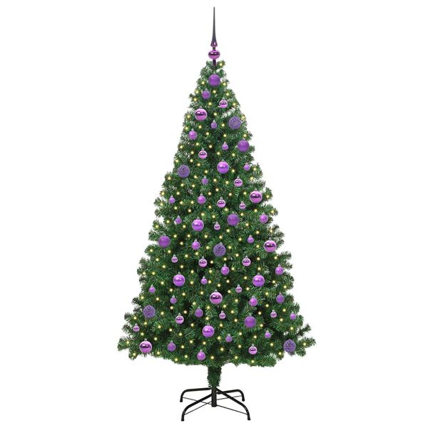 vidaXL Sapin de No&euml;l artificiel Vert 180 cm PVC, Acier et Plastique