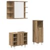 vidaXL Ensemble de meubles salle de bain 3 pcs bois d'ing&eacute;nierie
