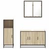 vidaXL Ensemble de meubles de salle de bain 3 pcs ch&ecirc;ne sonoma