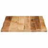 vidaXL Dessus de table bord vivant 40x40x3,8 cm bois de manguier brut