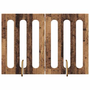 vidaXL Cl&ocirc;ture pliable pour animaux 2 pc Bois de ch&ecirc;ne