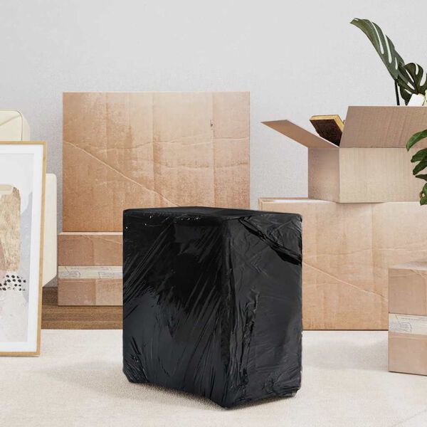 vidaXL Film &eacute;tirable 6 pcs noir 17 &mu;m 50 cm x 300 m