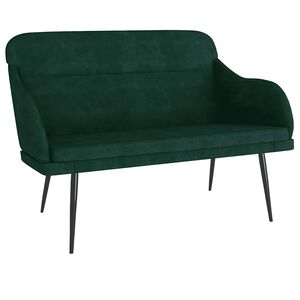 vidaXL Banc Vert fonc&eacute; 110x76x80 cm Velours
