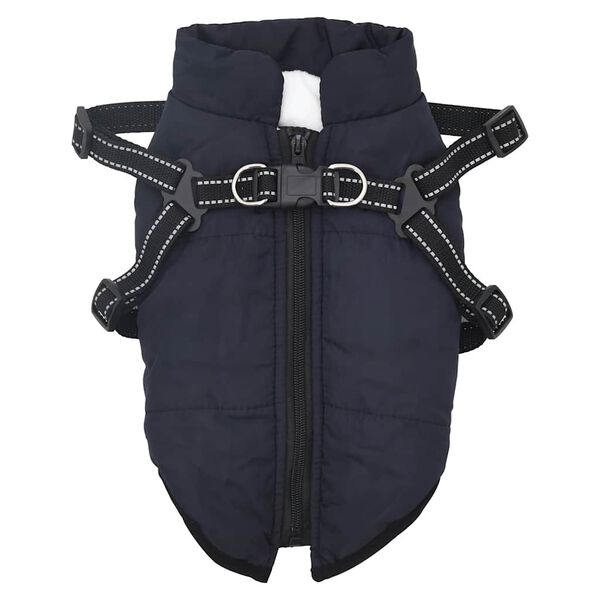 vidaXL Manteau pour chiens avec harnais imperm&eacute;able r&eacute;fl&eacute;chissant L40