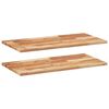 vidaXL &Eacute;tag&egrave;res flottantes 2 pcs 60x40x2 cm acacia massif &agrave; l'huile