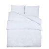 vidaXL Ensemble de housse de couette Blanc 135x200 cm Coton