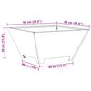 vidaXL Braise Marron 60 x 60 x 30 cm Acier Corten