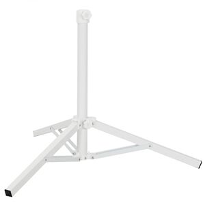 vidaXL Support de parasol Blanc Acier for 25-32 mm Pole