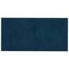 vidaXL Panneaux muraux 12 pcs Bleu 60x30 cm Velours 2,16 m&sup2;