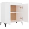 vidaXL Buffet blanc 60x35x70 cm bois d'ingénierie