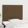vidaXL T&ecirc;te de lit marron fonc&eacute; 80x5x118/128 cm Tissu