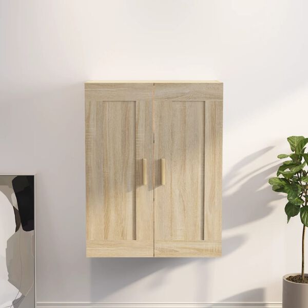 vidaXL Armoire murale ch&ecirc;ne sonoma 69,5x32,5x90 cm bois ing&eacute;nierie