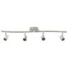 vidaXL Spot de plafond Nickel 61 x 10 x 12,5 cm M&eacute;tal