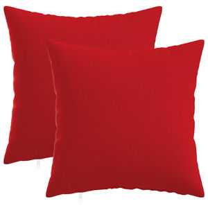 vidaXL Housse de coussin 2 pc HEERLEN Rouge 30 x 30 cm Tissu