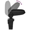 vidaXL Accoudoir de voiture noir 17x32x(37-53) cm ABS