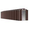vidaXL Abri de jardin marron 191x895x198 cm acier galvanis&eacute;