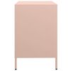 vidaXL Buffet rose 68x39x58,5 cm acier laminé à froid