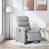 vidaXL Fauteuil inclinable électrique Gris clair Tissu