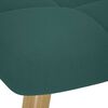 vidaXL Chaise de relaxation avec repose-pied Vert fonc&eacute; Tissu
