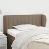 vidaXL T&ecirc;te de lit avec oreilles Taupe 93x23x78/88 cm Tissu