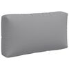 vidaXL Coussins de palette lot de 3 gris tissu