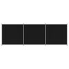 vidaXL Cloison de s&eacute;paration 3 panneaux Noir 525x180 cm Tissu